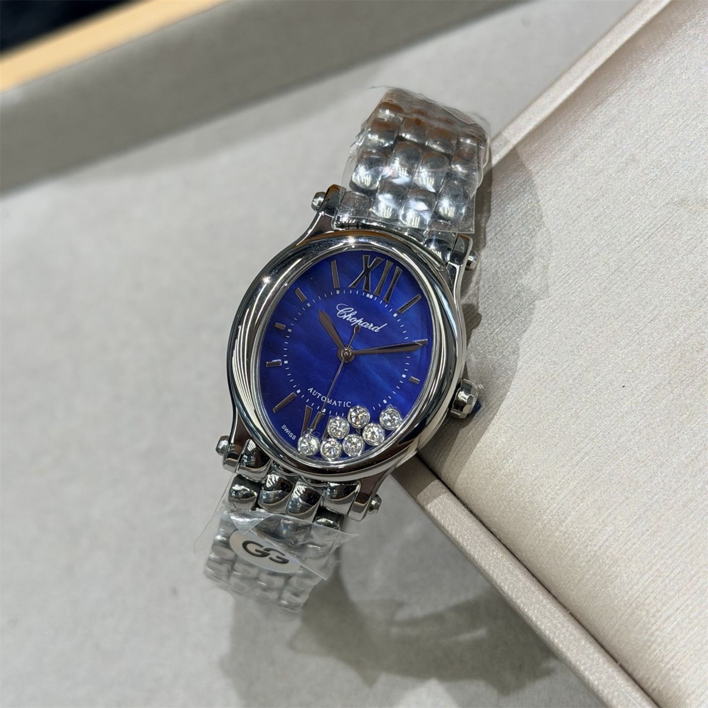 Women CHOPARDity designer Quartz movement HAPPY SPORT Diamond encrusted Watch High Quality Automatic watches women's precious stone wristwatche