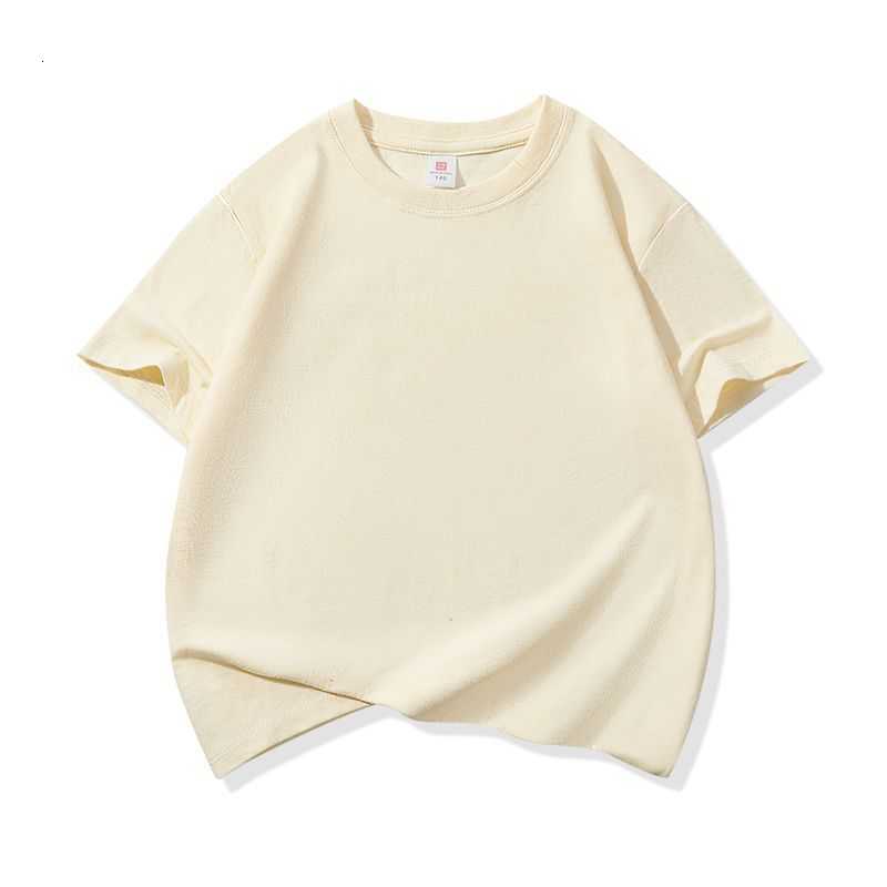 T-shirts Pure cotton T-shirt, category children's clothing, casual short-sleeved, loose-fitting T-shirt for boys and girls, summer solid-color