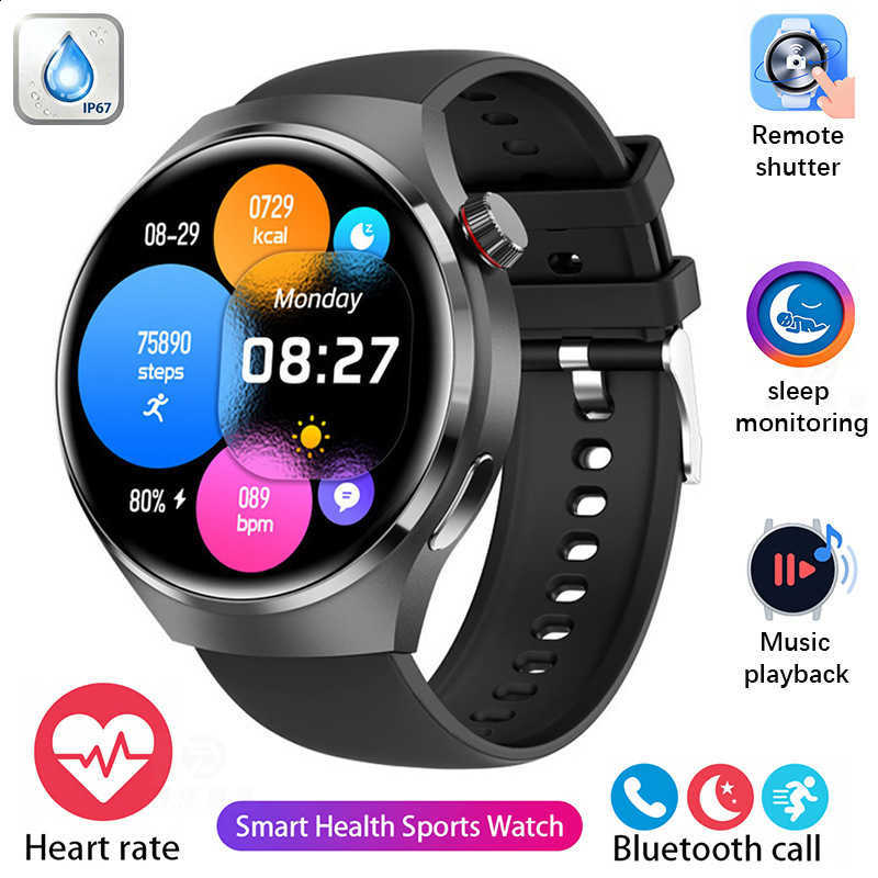 2026 New Model Watch4 Smart Electronic Watch - Water-resistant, GT4 Round Dial, High-Resolution for Health Monitoring Q261006