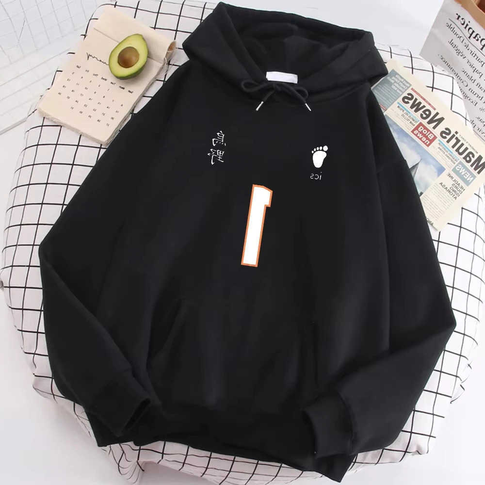 Number Haikyuu Hot 1-12 Anime Printed Hooded Men Women Hoodies Plus Size Sweatshirt Harajuku Long sleeve Unisex Streetwear Tops D260915