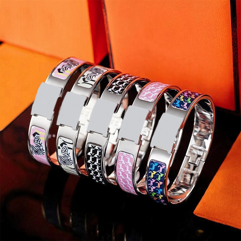Bracelet H de haute qualité en acier inoxydable et argent, bracelet de luxe à la mode, multi-styles, vêtements de fête, styliste pour bijoux pour