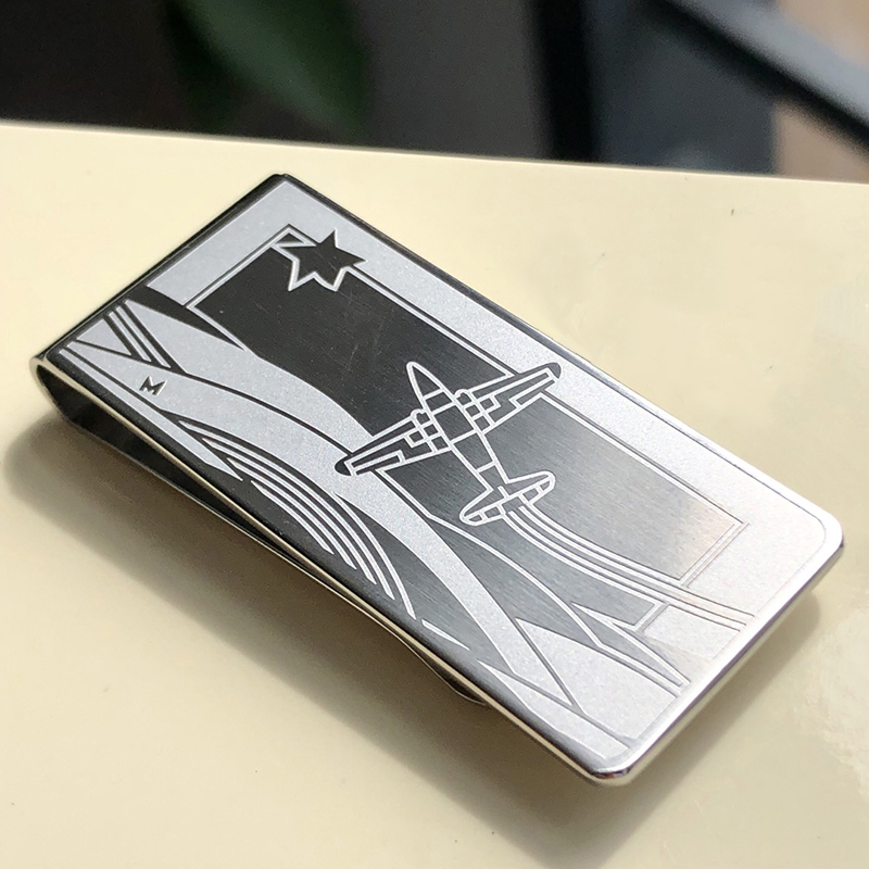 Aircraft And Star Money Clips Stainless Steel Moneyclip Design gold silver High Quality Luxury Gifts