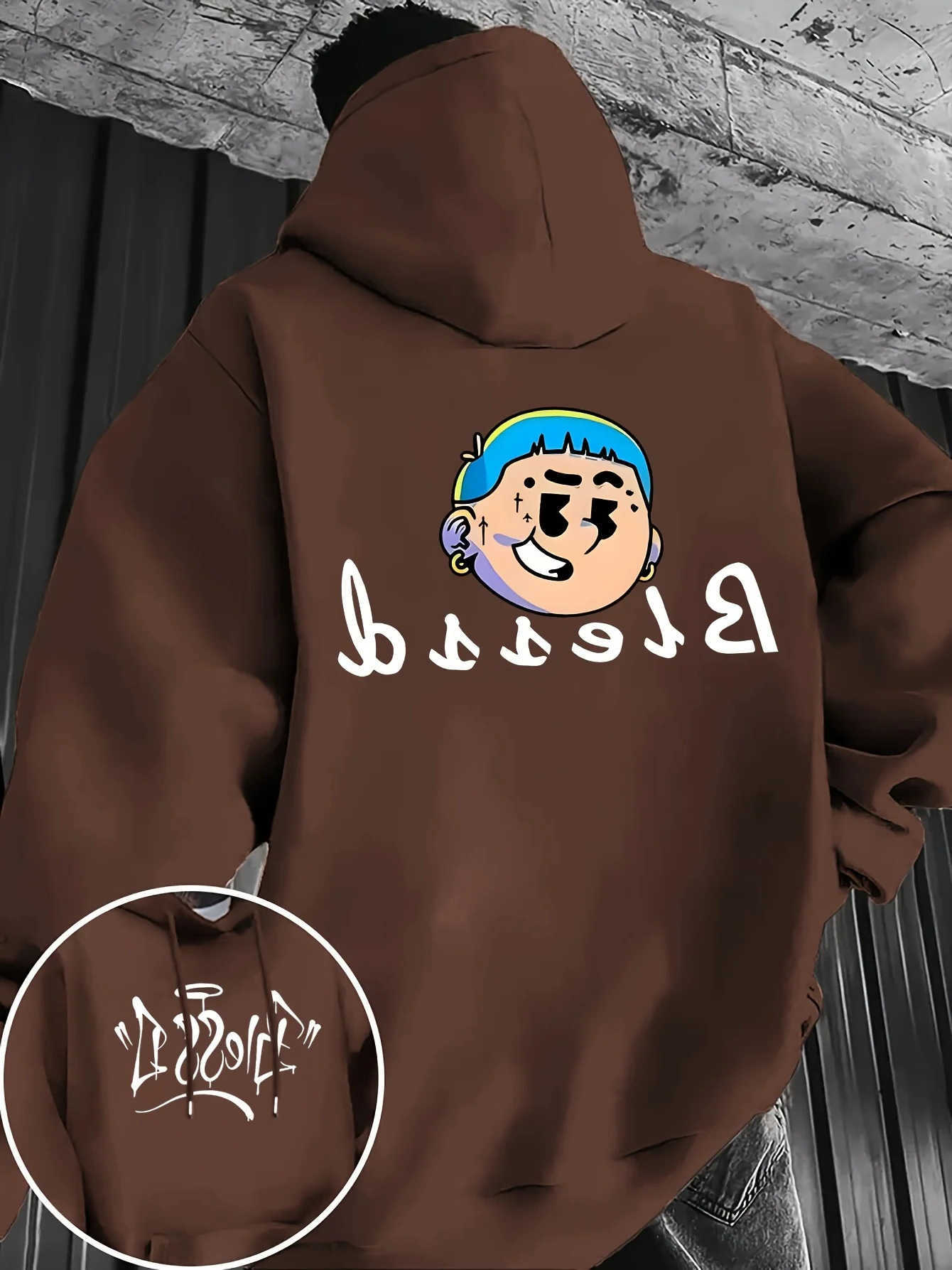 Blessd Graphic Men Clothes Hoodies Unisex Hip Hop Fashion Streetwear Sweatshirts for Winter Comfortable Male Top D260915