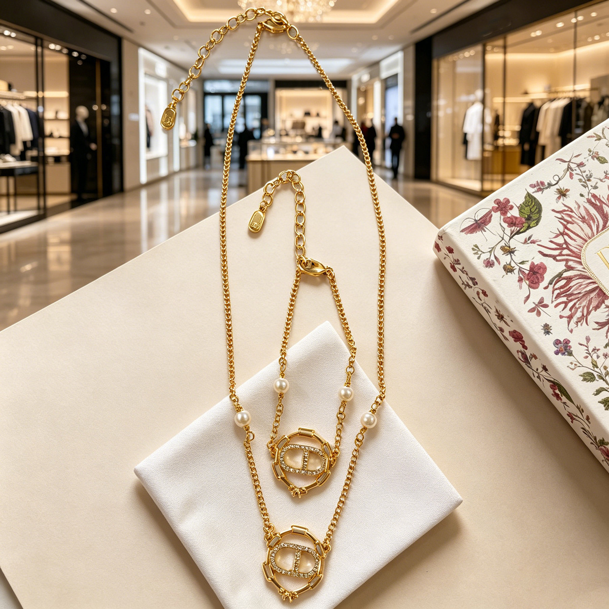 Designer High Jewelry Fashionable elegant chain necklace with luxurious hollow design, a classic and versatile everyday accessory, direct from the f