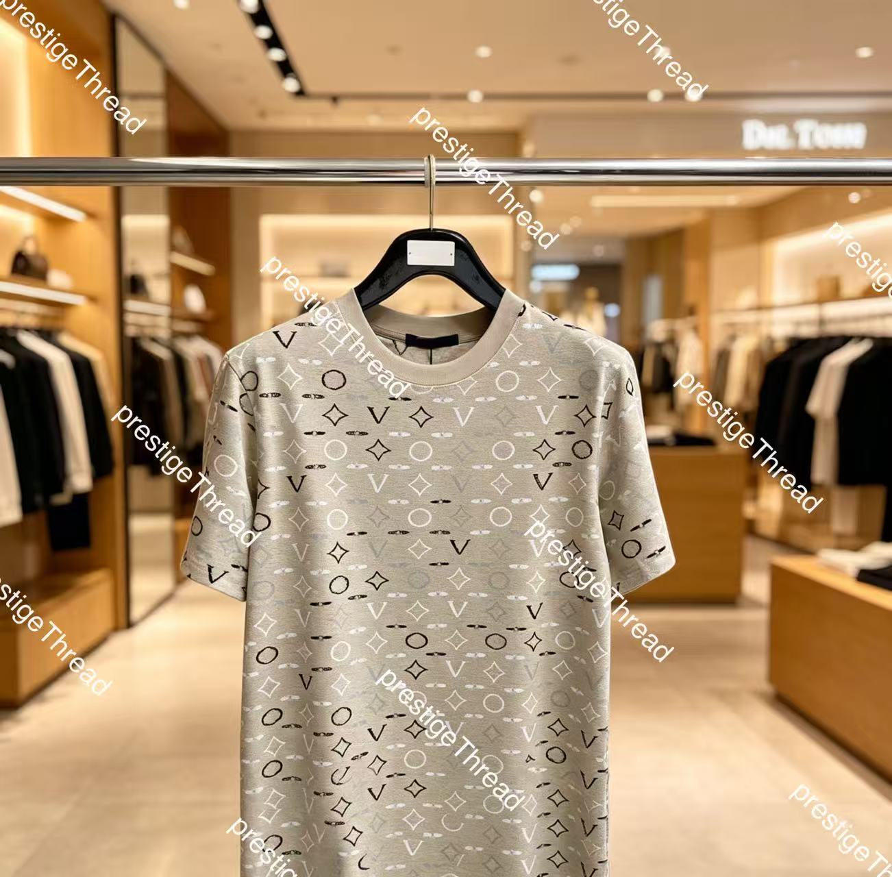 Designer's high-quality men's T-shirts and polo shirts, men's T-shirts, fashion brand with floral prints, gradient short sleeved stre