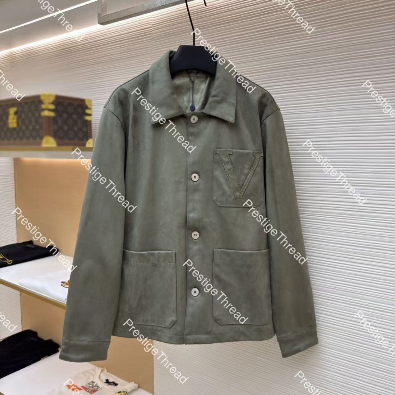 Bomber Jacket Men Men's Windbreaker Olive Bomber Jacket Leather Coating Water Repellent Contrast Piping Vintage Look..