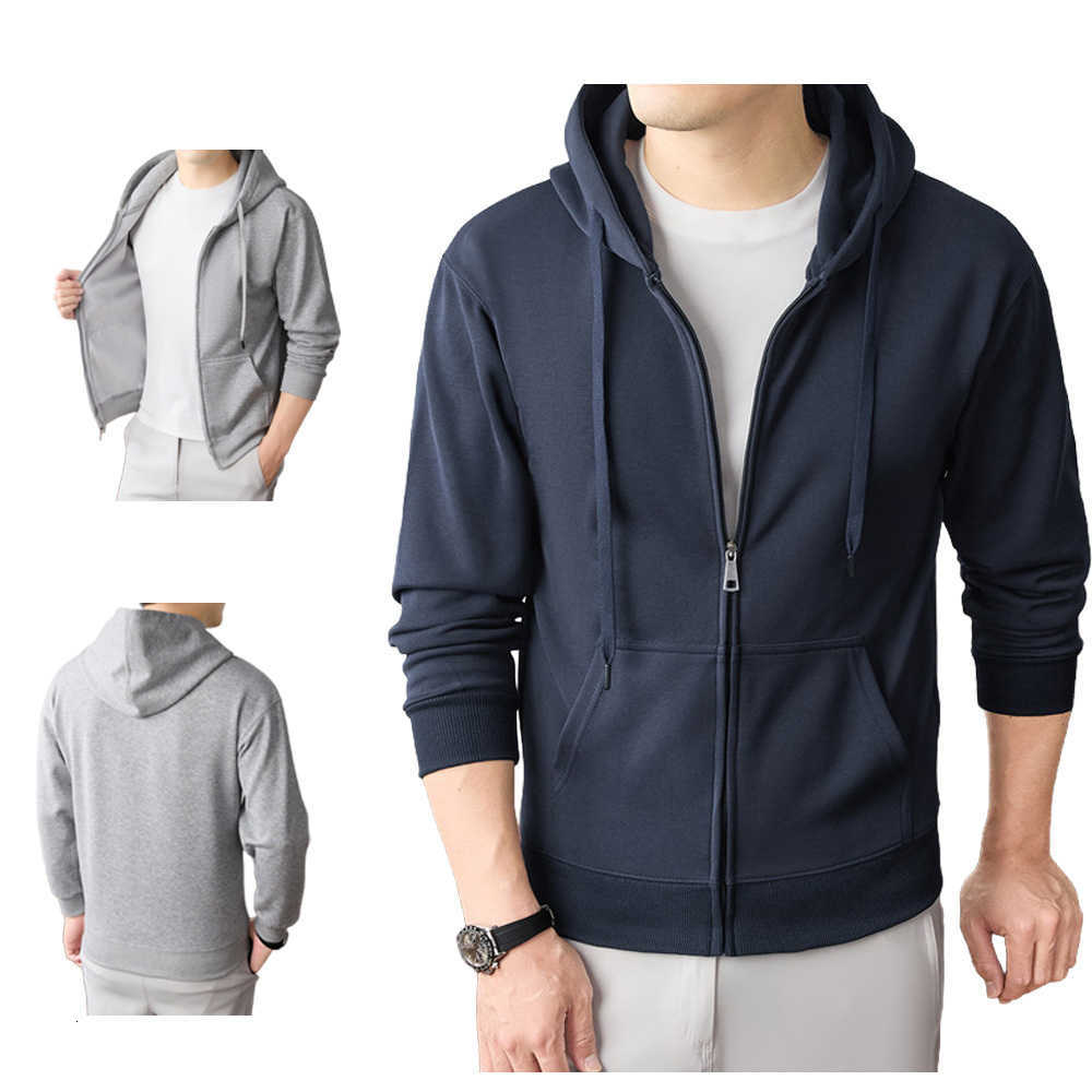 Zip-Up Hoodie Premium Mens Cotton Blend Soft Durable Unisex Plus Size Hoodie Outdoor Hiking D260915