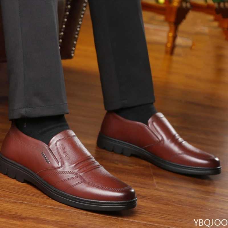 Men's 2025 Large Size Fashionable Office Formal Shoes Low Cut Daily Comfortable Round Toe Multifunctional Men's Wedding Shoes H2609151
