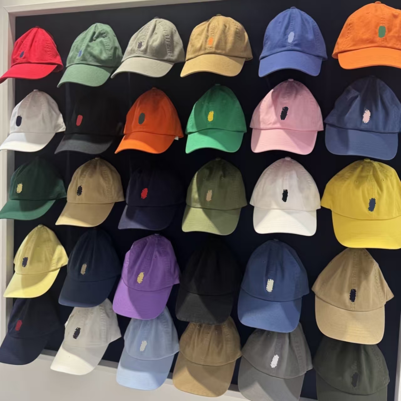 2027 Polo Classic Luxury Polo Cap Designer Unisex Baseball raphylauret Cap Fashion Cotton Embroidery Casual Caps Soft Breathable Golf Sun Hat Hats F