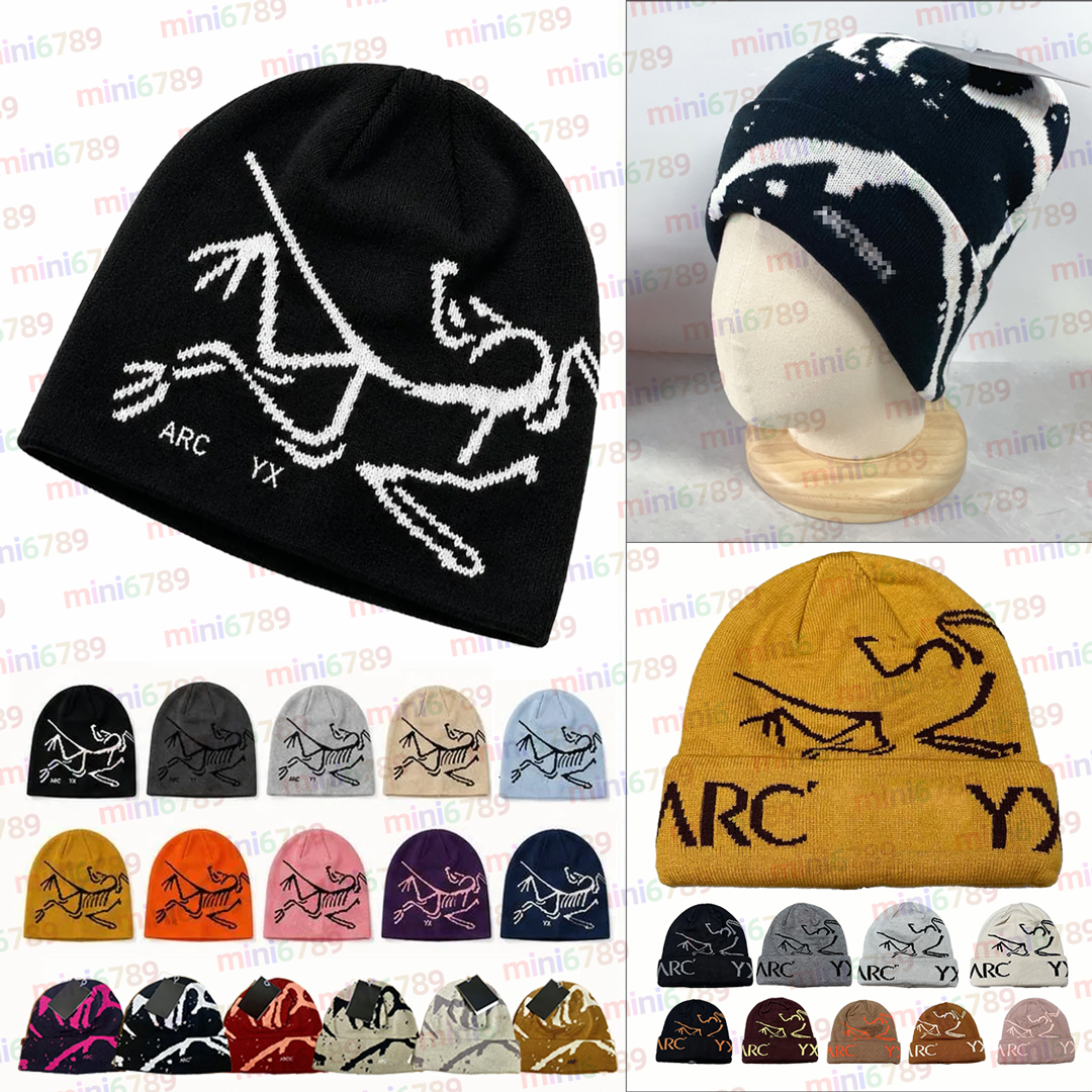 Designer beanie classic wool hat luxury cashmere skull cap embroidered ancient bird pattern street brand beanie Groto Toque autumn and winter warm h