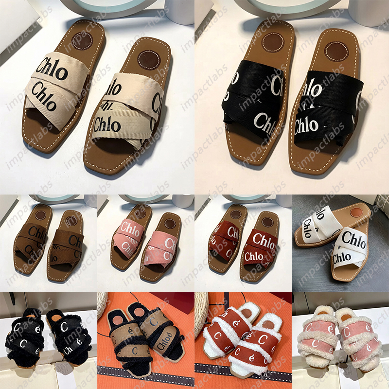 Free Shipping Designer sandals canvas clogs heels slippers slides shoes for famous womens sandal White Red Pink Black mules sandale Flip Flops
