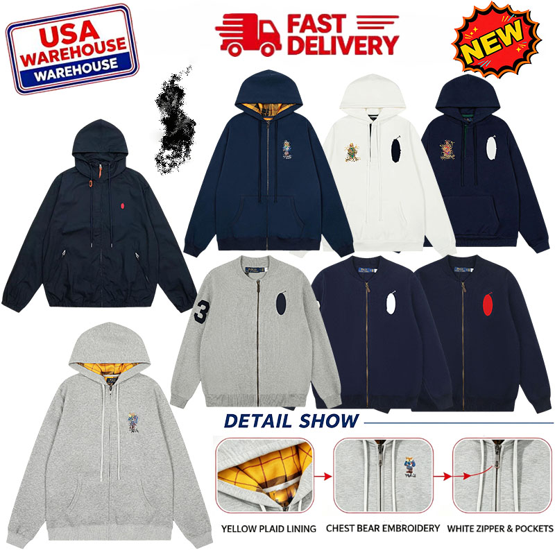 New Men Hoodies Designer Polo Tracksuit High Quality Set Zip Up Hoodie Men Polo Hoody Pullover Cotton Small Horse Long Sleeve Polo Hoodie Woman Swea