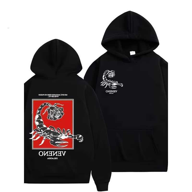 print RapperDelaossa VenenoAlbum sweatshirt graphic men's fashion hip-hop gothic hoodie D260915
