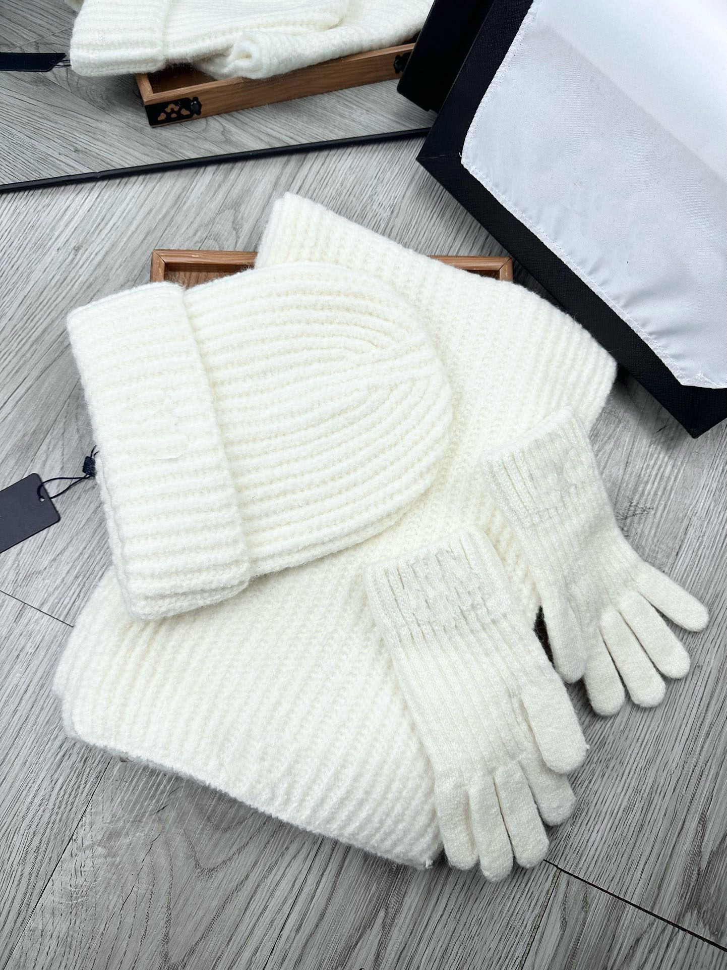 Ensemble bonnet et écharpe longue unisexe doublé en polaire, tricot thermique coupe-vent, accessoires de sports de plein air pour adultes, hiver