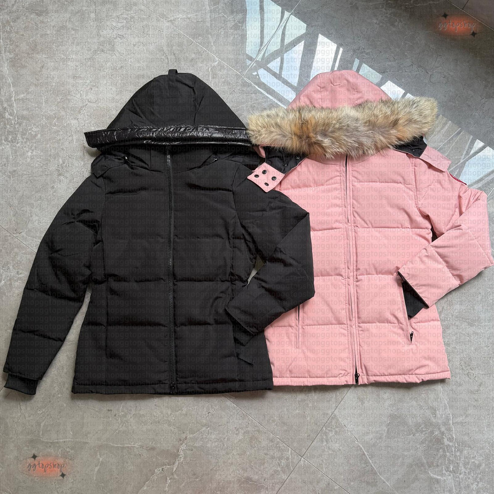 Winter Women Puffer Down Jackets Womens Designer Real Coyote Fur Outdoor Windbreaker Parka Outerwear Hooded Down Jacket Coat Windproof Casual Parka