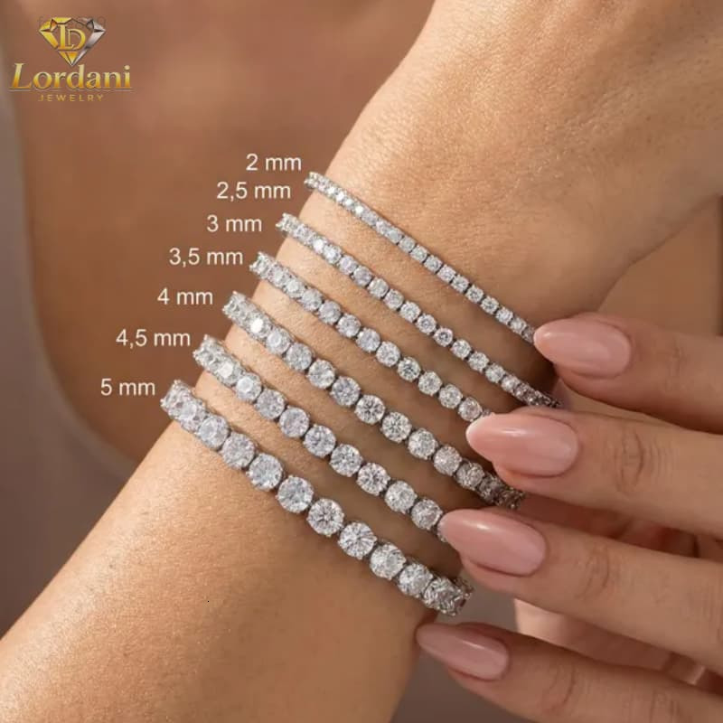 Factory Wholesale Gra Jewelry 925 Sterling Silver Vvs Tennis Ice Out Diamond Mossanite Moissanite Necklace Chain For Women Men