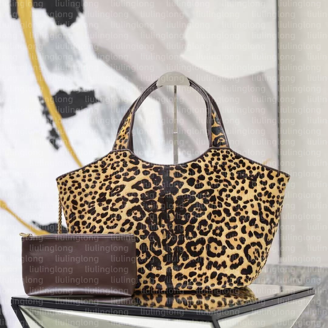 10a ICARE in pony hair leather designer bag leopard print tote bag luxury bag Genuine Leather bags Daily vintage bag bags for women luxury Large cap