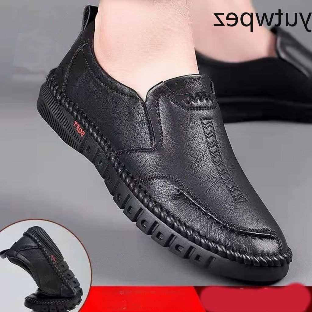 Board-Shoes Men's Hand Stitched Official Genuine Leather Slip on Shoes Business Formal Occasion Wedding Party Footwear Leisure H260915