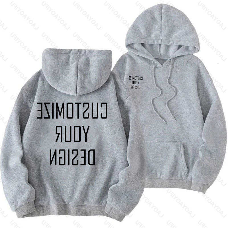 Heavy DIY Custom Your Brand Weight New Autumn Winter Casual Thick Fashion Men's Woman's Top Solid Color Hoodies Sweatshirt D260915