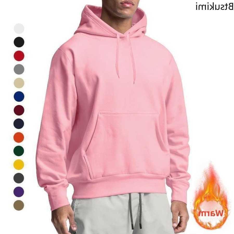 Harajuku 2026 Fashion New Men's Hooded Sweatshirts Casual All-match Pullovers Male Streetwear Autumn Winter Warm Hoodies D260915