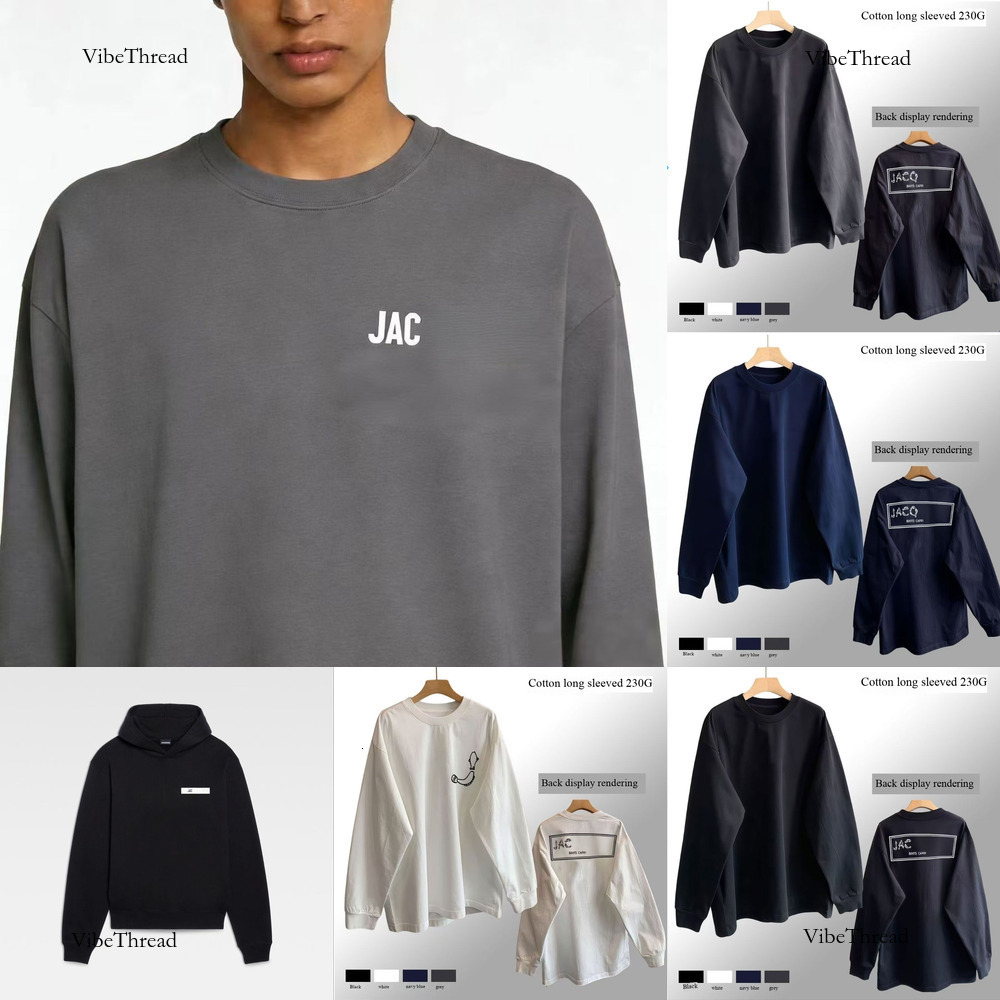 2026 10A Summer Trend Cotton jacquemes hoodie Men Women Luxury Short Sleeve Jacket Clothes Designer Tee Hip Hop Tops Shirt Jacquesmu Streetwear High