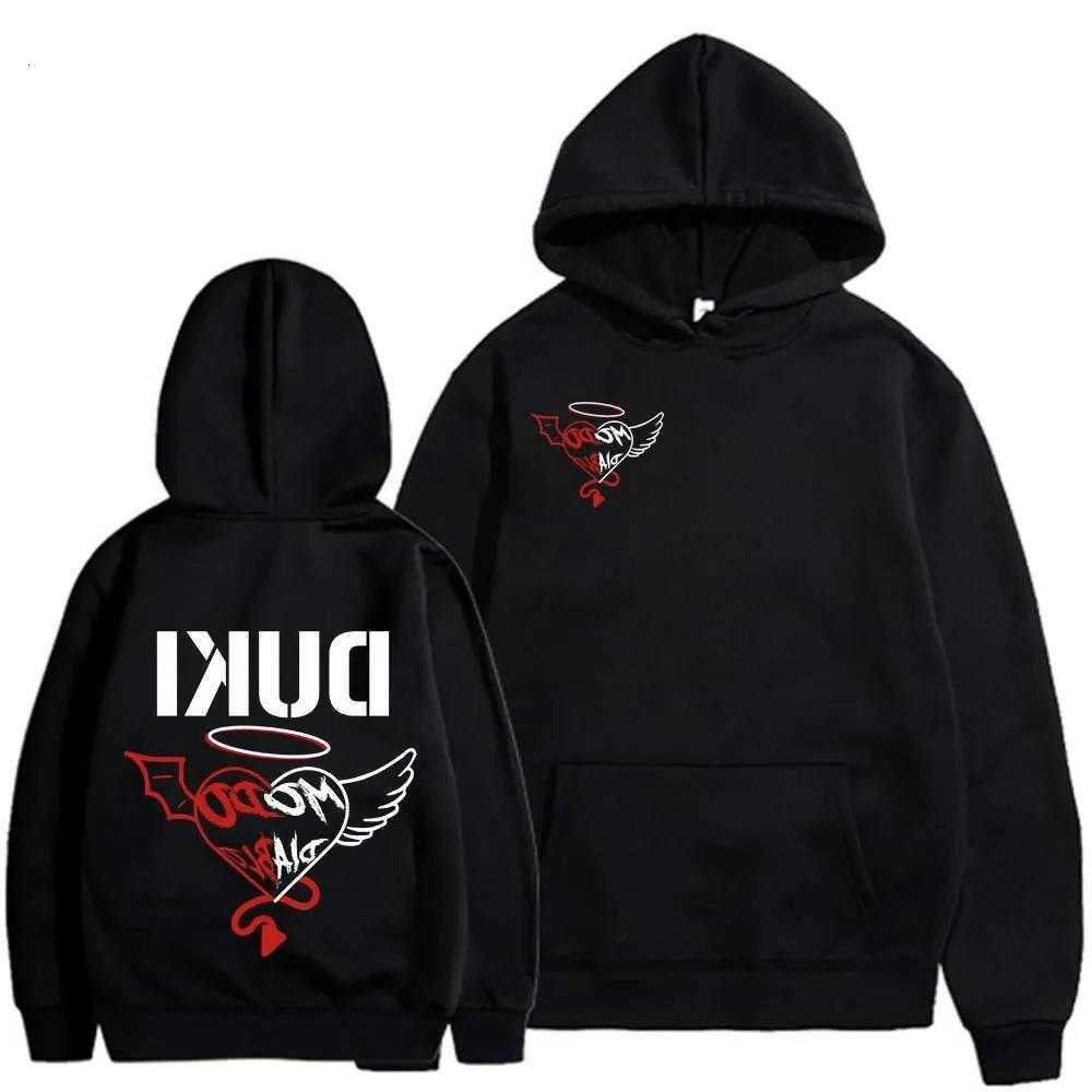 Hip-hop Oversized Hoodie Duki Men Rock Band Singer Street Casual Outdoor Fashion Couple Autumn Winter Long-sleeve Top Sweatshirt D260915