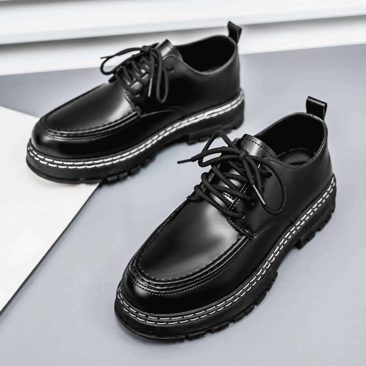 men's new business casual 2026 sports shoes are versatile comfortable trendy fashionable plus size formal shoes leather sho H2609151