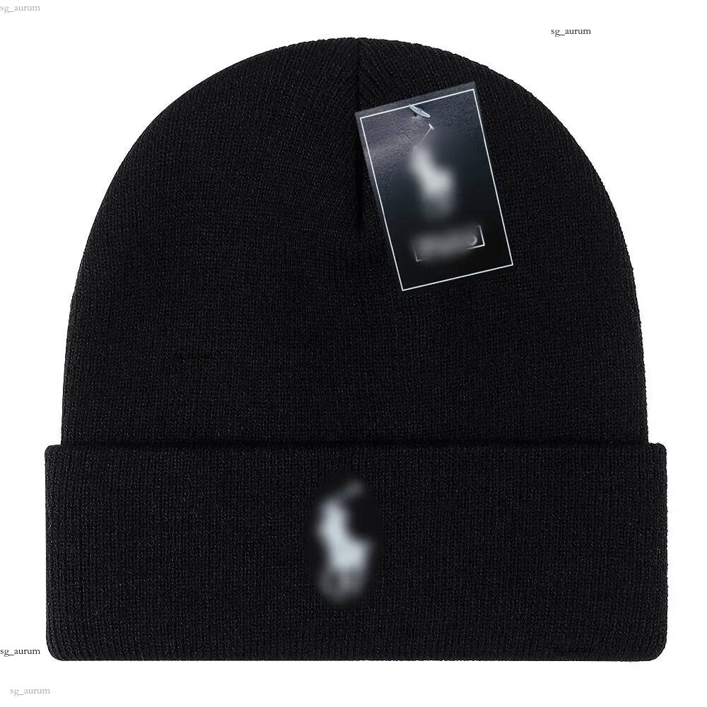Polo mens womens beanie warm ear protection thickened cold hat autumn and winter knit S260526