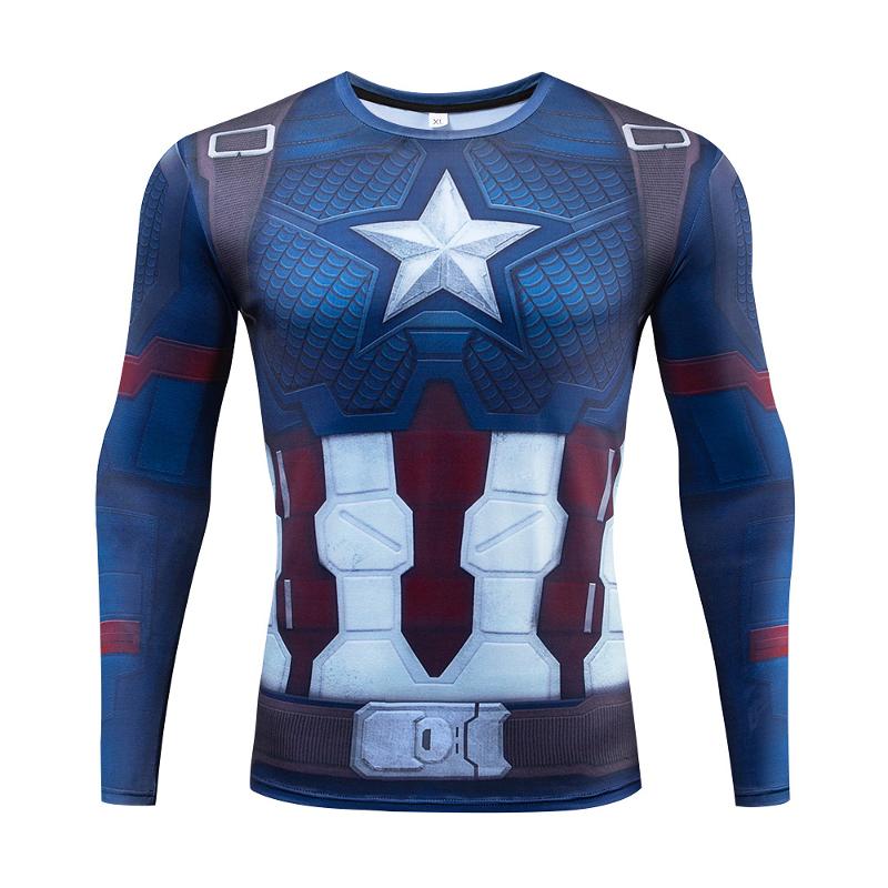 Designer high quality Men's Autumn Winter Slim Fit 3D Print Long Sleeve T-Shirt Round Neck Casual Sport Fitness Gym Tee Tops