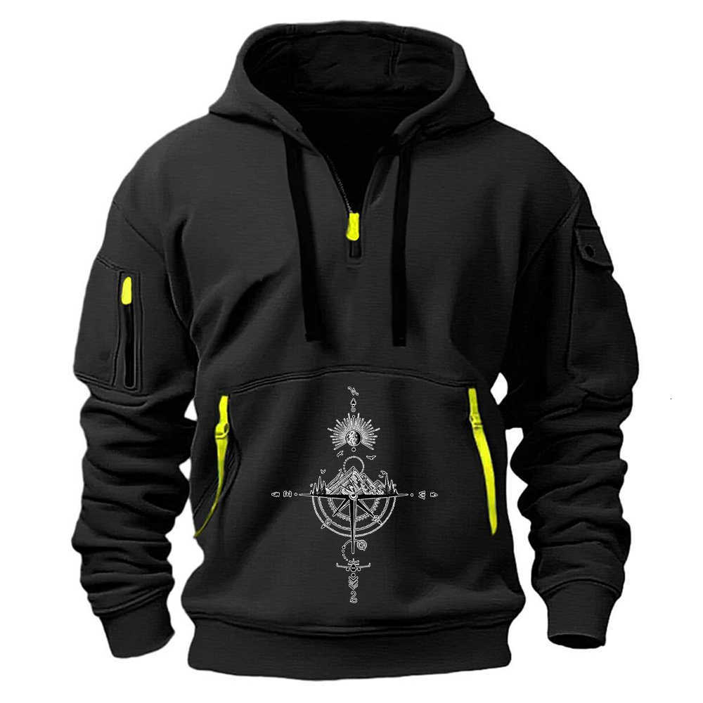 Autumn Man's 2025 Spring Print Lightweight Easy to Carry Coat Suitable Travel Personality Fashion Hoodies D260915