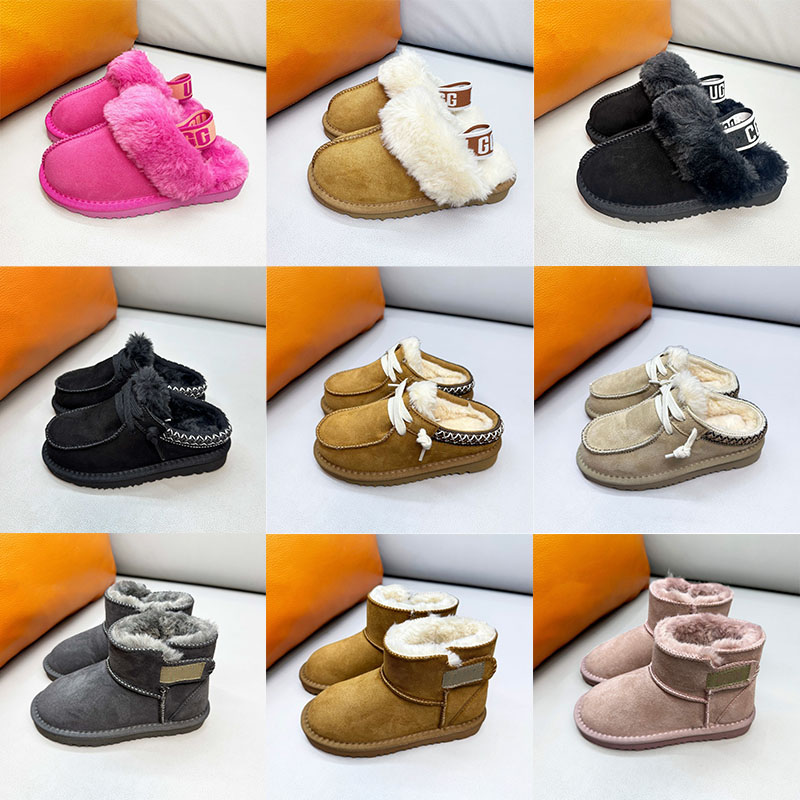 Kids shoes Designer snow Boots Slippers Children Boot Classic Ultra Mini Platform lime Goldenstar clogs Booties Slides Boy and Girls Suede Winter bo