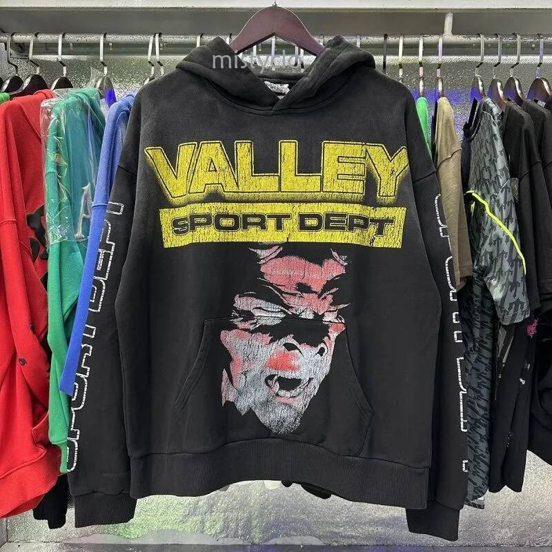 valleydreams Hoodie Mens Designer For Men Zip Up Hoodie Pullover Hooded Letter Printed Long Sleeve Casual Loose Red Sweat Sweater Jumper valleyity d