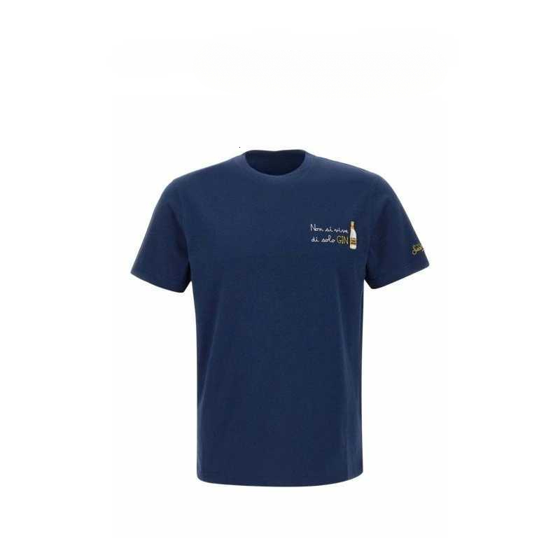 Mc2 Saint Barth Aperol Spritz Peripheral Pattern Designer Summer Brand Pure Cotton Mens And Womens T Shirts Slim Fit Casual Solid Color Fashion Mc2