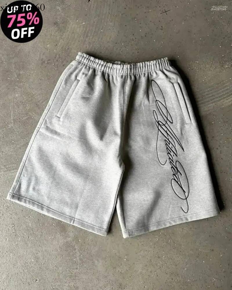 Men's Shorts Harajuku Street Fashion Acrylic Knit High Waist For Men And Women Baggy Sports Jogging Summer Casual Basketball