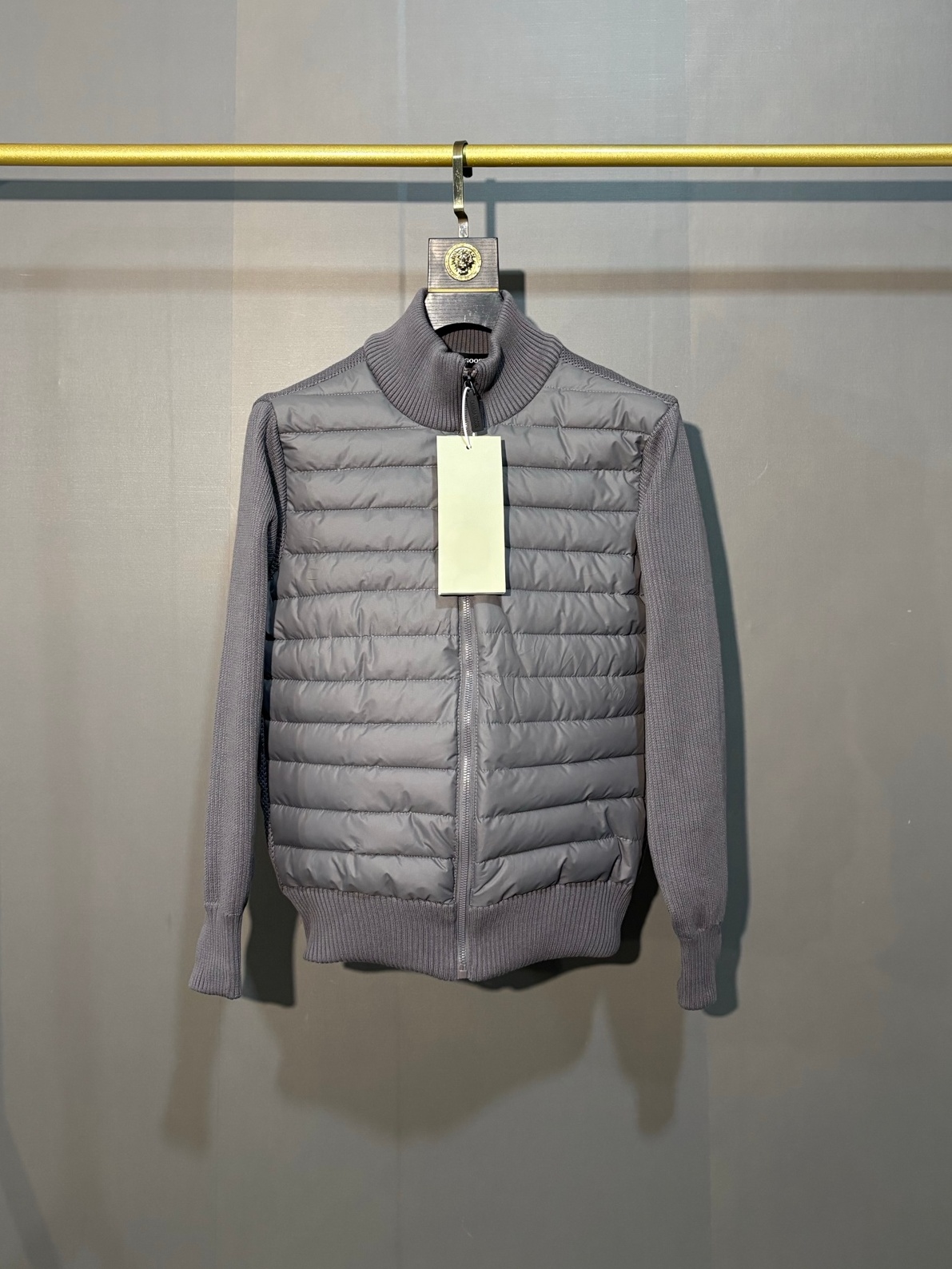 Dikke designer donsjas voor heren met grote bontkraag warme winddichte winterparka voor outdoor