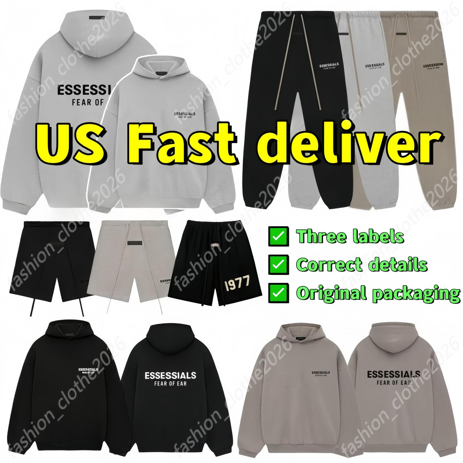 essential Fogs Tracksuits essential hoodie Brand Sweatshirts Mans Women Hoodies Trousers Tracksuit Pullover Sweater Hoodie Pants Suit Hooded Sweatsh