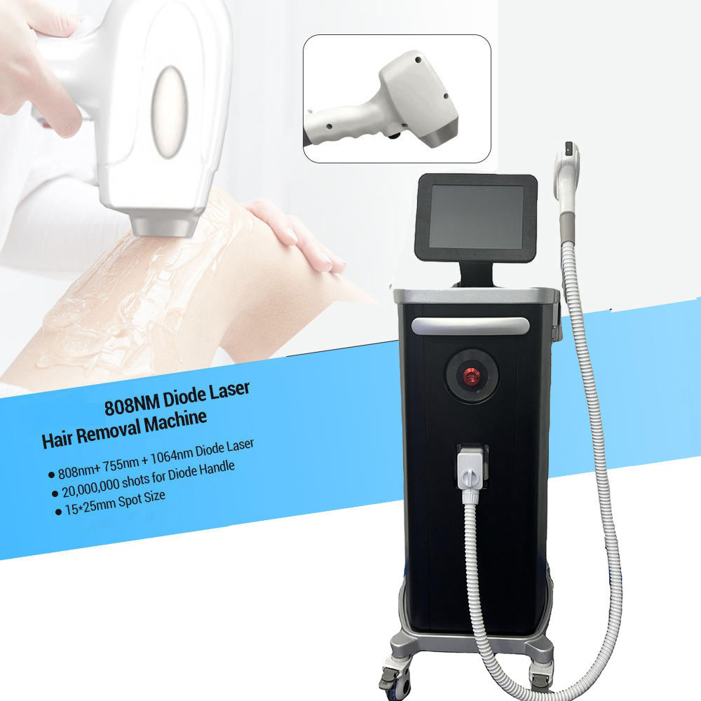Professional Ice Cooling System 808nm Diode Laser Painless Hair Removal Device 3 Wavelength 808nm 755nm 1064nm Therapy Hair Removal Machine for All