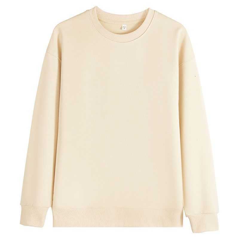 T-shirts Children's fleece-lined round-neck sweatshirt, pure cotton, long-sleeved, autumn/winter style, suitable for school uniforms
