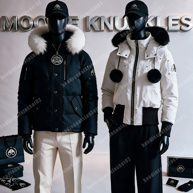 mooseknucklc puffer jacket man mooselies knucklecoat designer parkas mens winter knucklecoat outdoor windbreakers puffer doudoune thickened jacke