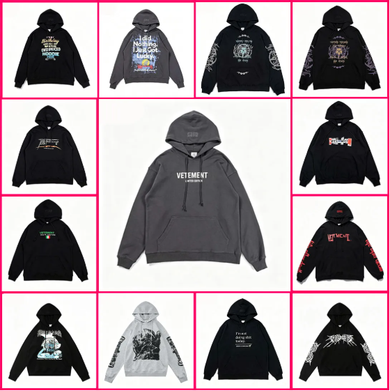 Designer Men Hoodies VTM Hoody Sweatshirt Pullover Loose Casual Mens and Womens hoodie vetement hoody Letter Printed Long Sleeve Y2K Jacket Coats Wi