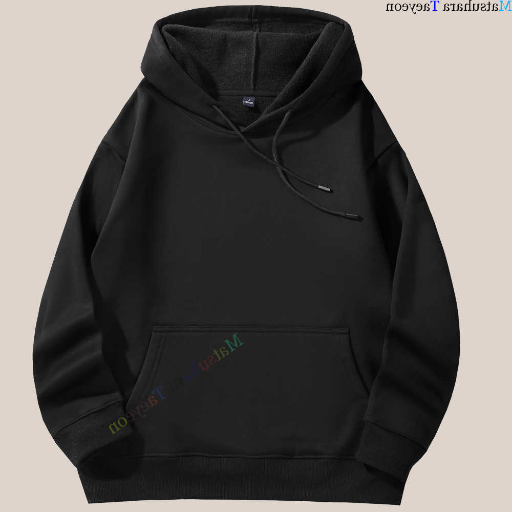 Plain Hoodie Men Fashion Black 2024 Autumn New Male Casual Warm Sweatshirts Solid Color White Hoodies Pullover Fabric Soft D260915