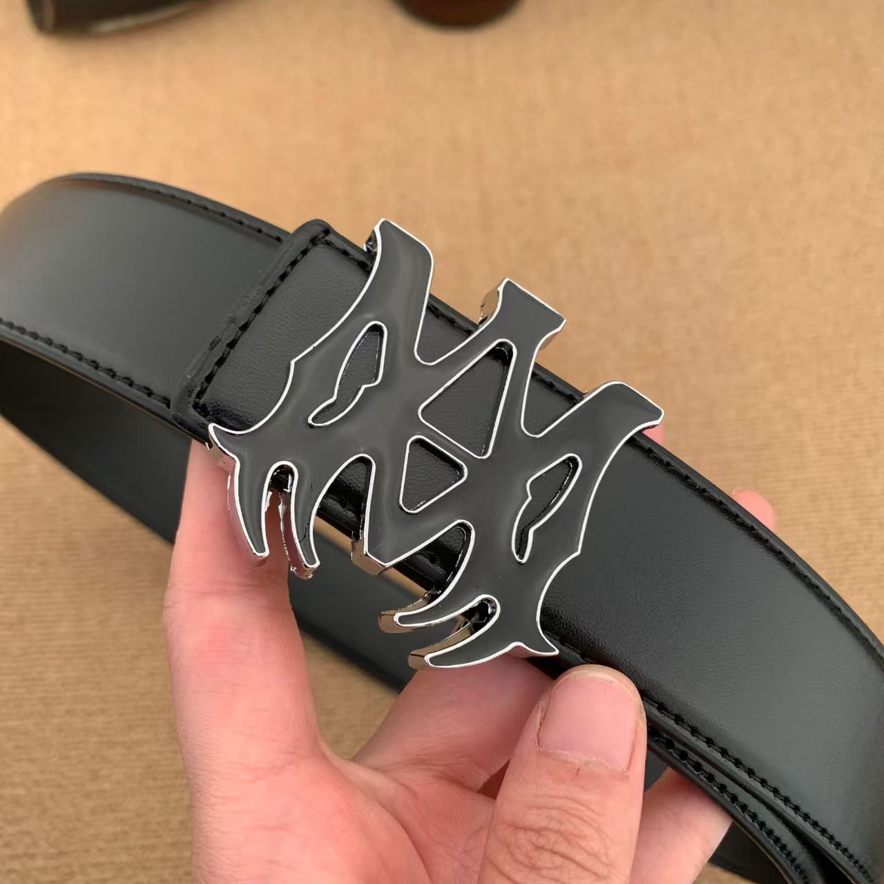 Amris Belt Men's belts Mens belt luxury Designer Leather Belts for Men and Women Luxury Solid Color High Quality Belt with am belt e44