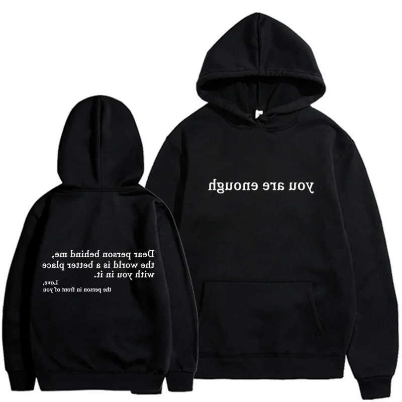 are 2025 Trendy enough You Hoodie Men's and Women's Pullover Hoodie Street Hip Hop Unisex Hot Selling Women's Hoodie Top D260915