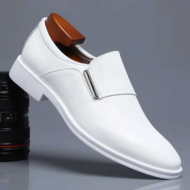 Elevating Men's Shoes New Men's Dress Shoes British Pointed-Toe Cowhide Leather Oxfords Shoes for Men Formal Business Footwear H260915