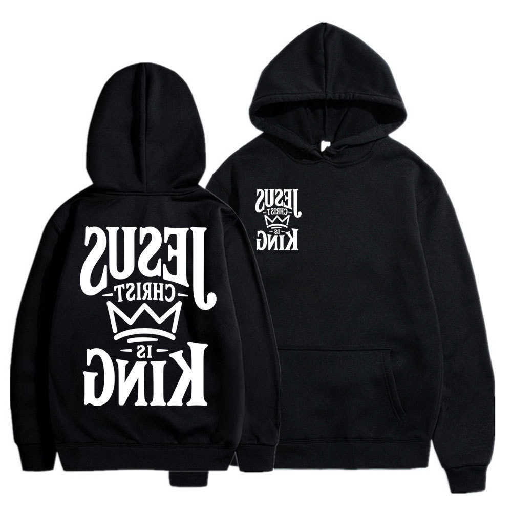 Christ Is King Graphic Jesus Hoodies Men Women Christian Faith Men Women Popular Long sleeve Oversized Casual Tracksuit D260915
