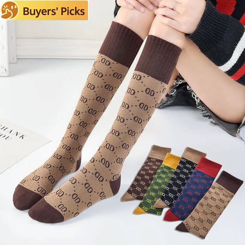 2026 Designer Men's and Women's Socks Luxury Sports Winter Warm thickened Embroidered knitted cotton socks