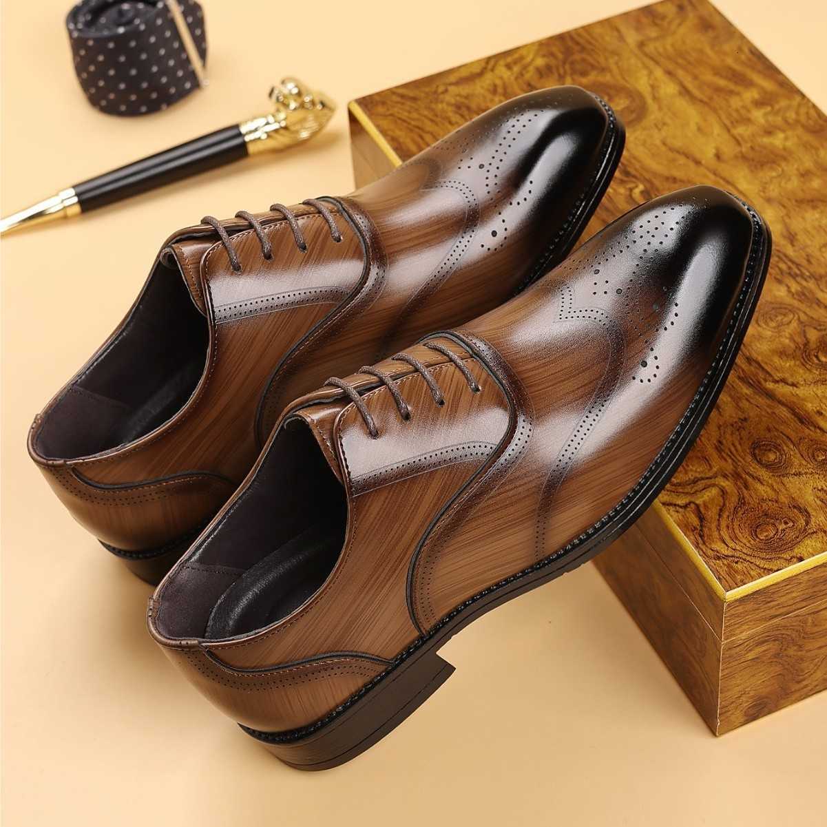 and Spring Men's Autumn shoes Blok Japanese style square toe leather shoes 2026 new leather shoes H260915