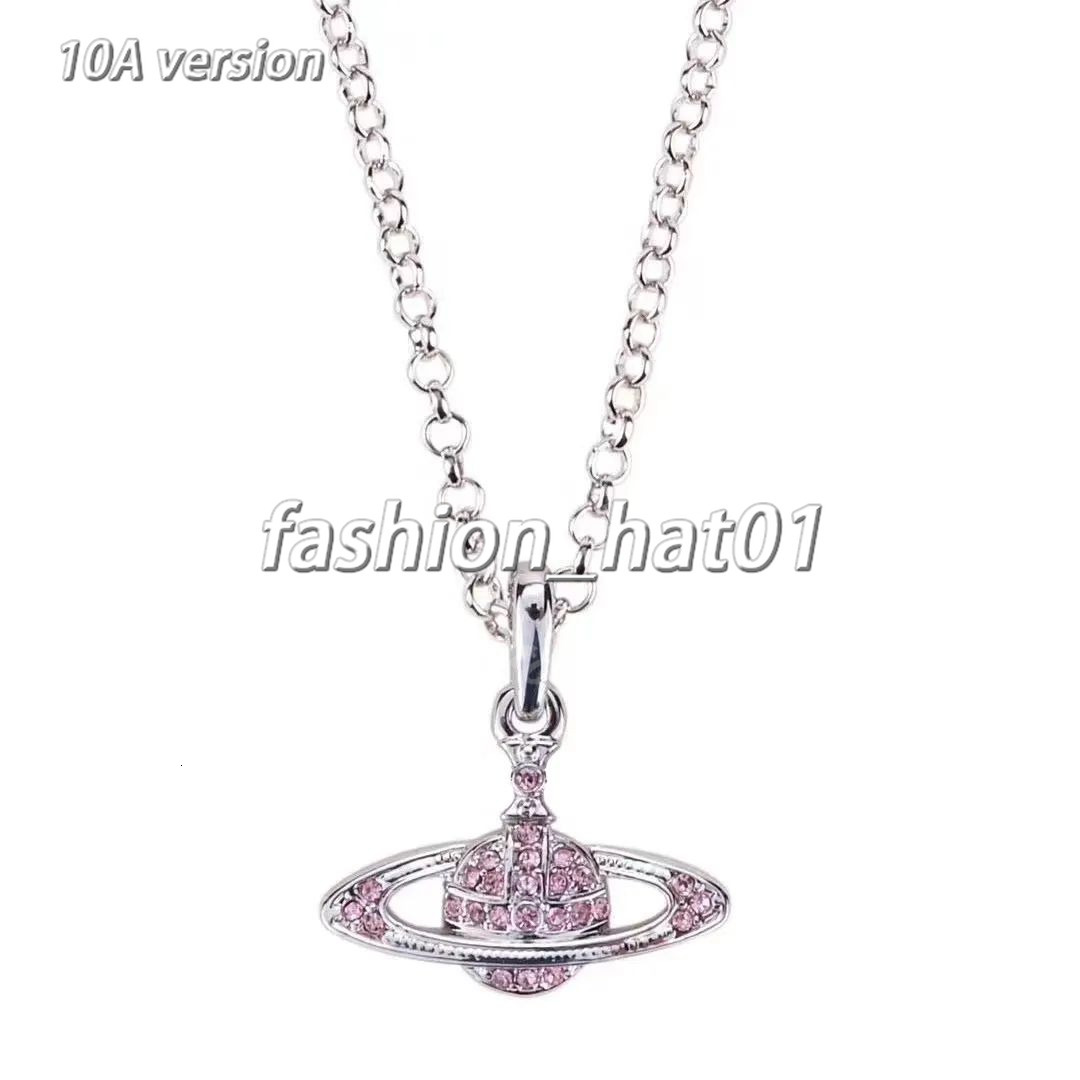 2026 AAA hot sales designer planet pendant Viviane necklace for women stainless steel Vivienes accessories jewelry gift 65e