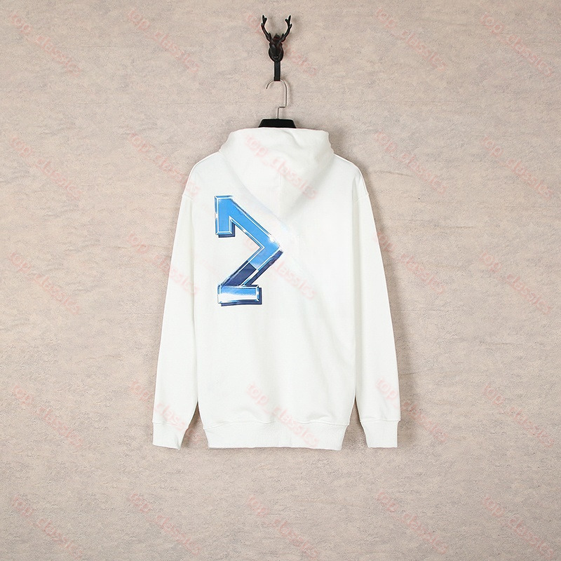 Off White Hoodies Mens Designer Hoodie Offes White Sweater Women Design Monet Style Sweater Top Graffiti High Street Trendy Brand Autumn Mens Womens