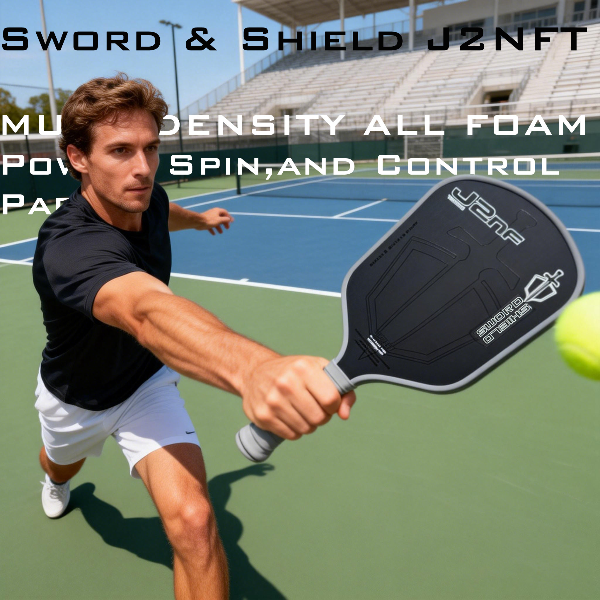 Professional T700 Carbon Fiber Pickleball Paddle - Durable J2NF Core Impact-Resistant Sports and Fitness for Power And Spin J260916